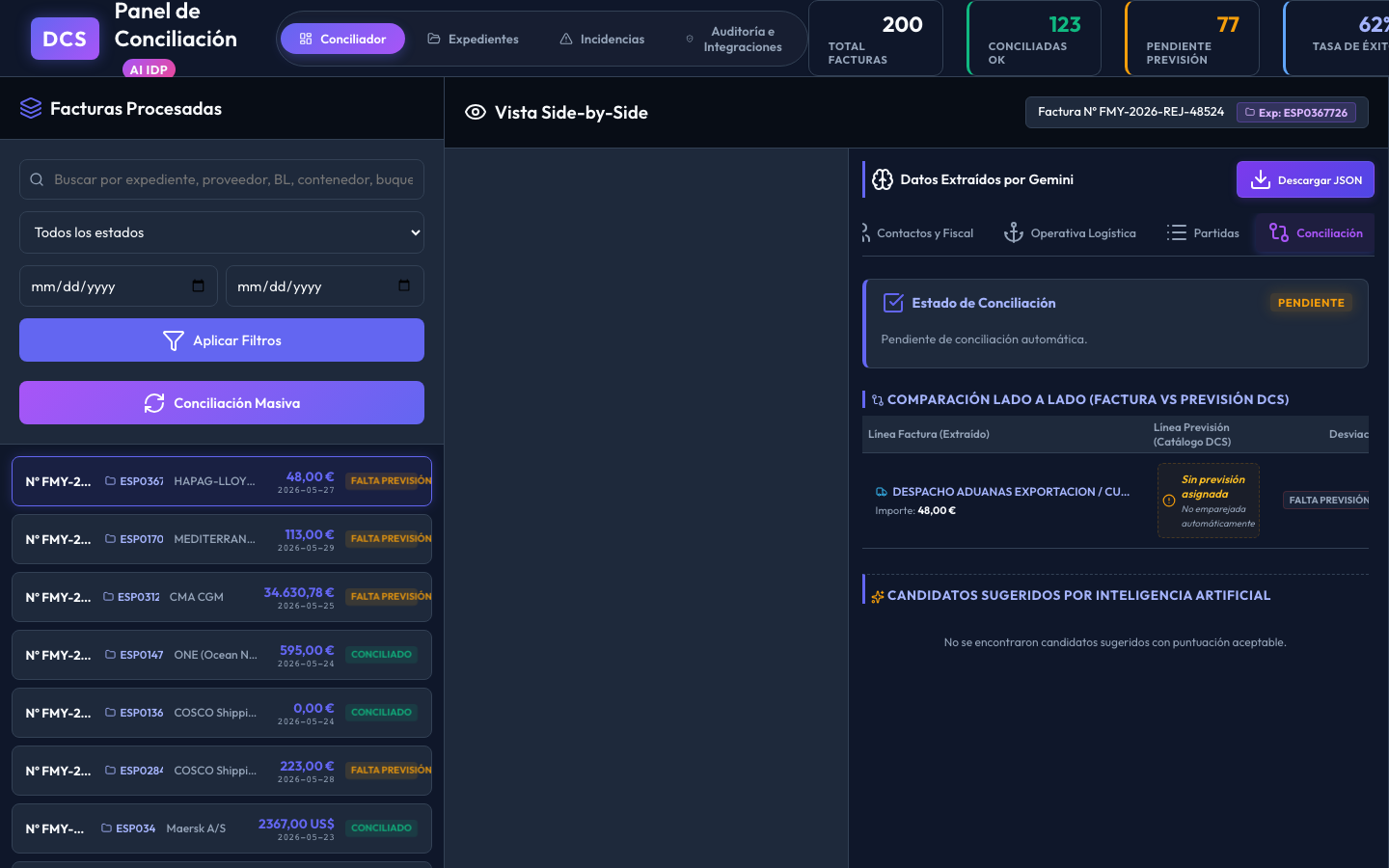 Módulo de Conciliación y Fuzzy Match